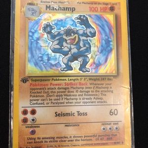 Pokémon Machamp Holo First edition Rare